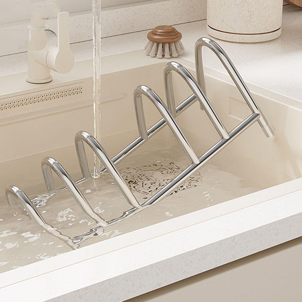 Vertical Pot Lid Holder Rustproof Cutting Board Holder Pot Lid Storage Rack  Kitchen