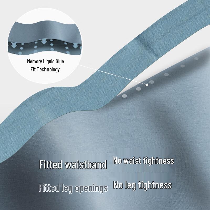 Shanshan Men's Pure Cotton 7A Antibacterial Mid-Waist Briefs