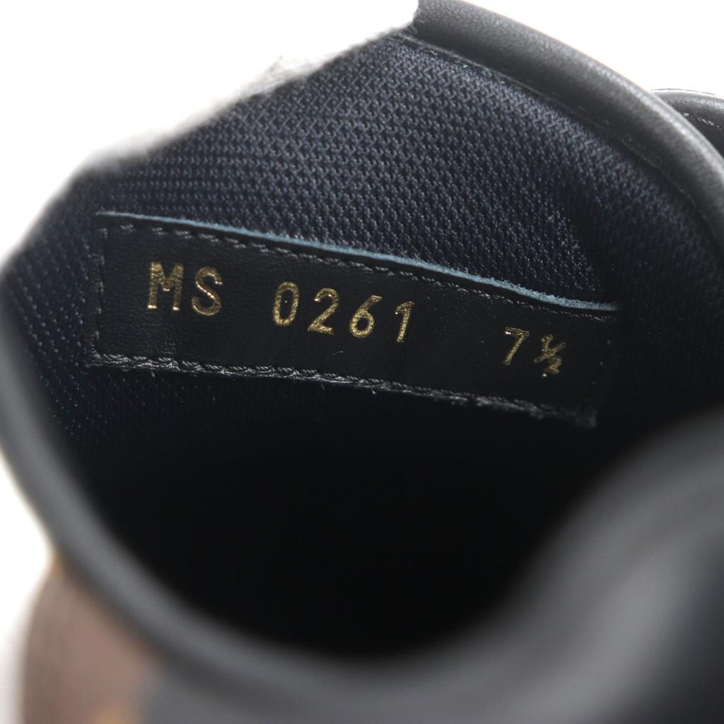 Tolle LOUIS VUITTON Low-Cut-Sneakers Linie Rivoli Schwarz weiß braun Monogramm Herren 7.5 Gebraucht