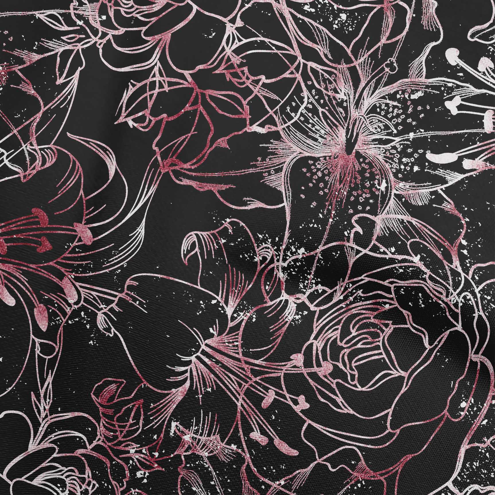 

oneOone Georgette Viscose Brown Fabric Floral Sewing Material Print Fabric By The Yard 42 Inch 42 Inch Wide - Viscose Chiffon рожевий