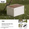 Outdoor Folding Storage Box with Wooden Lid