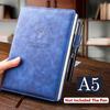 360 Pages Portable Extra-thick Wax-feeling Leather A5 Log Notebook for Daily Work Office School Supplies Korean Stationery