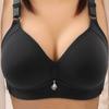 Taglia Grande Sezione Sottile Seno Raccolto Anti-cedimento Reggiseno Non Magnetico Senza Ferretto Biancheria Intima Semplice Reggiseno da Donna