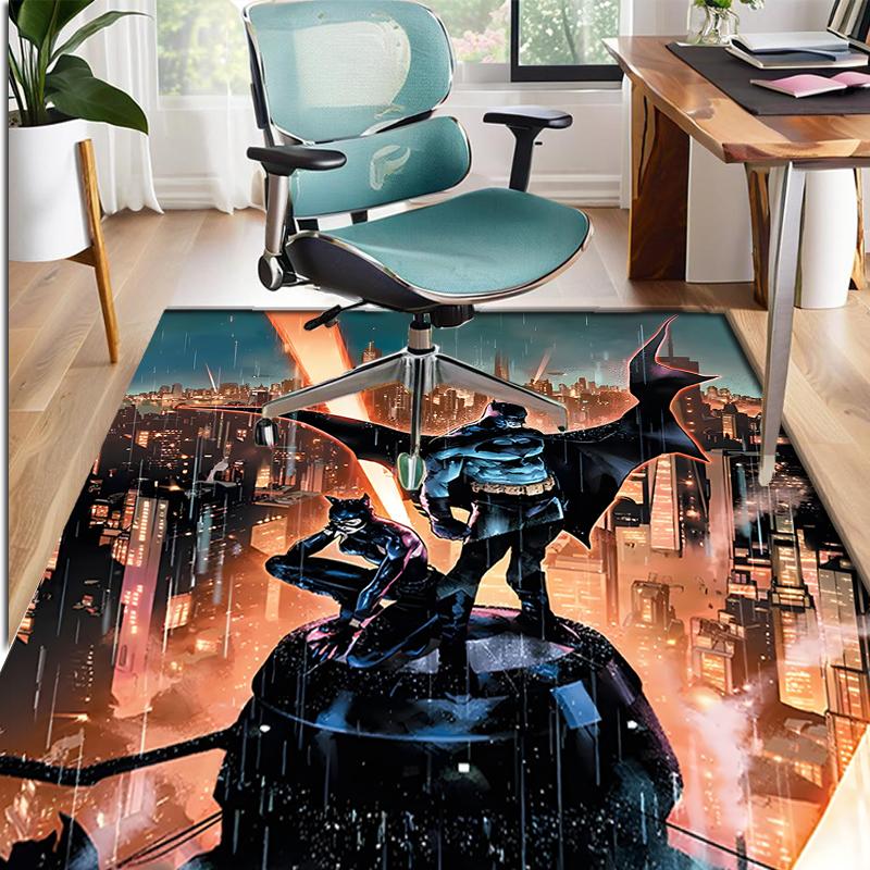 Batman Pattern Rug, Indoor/Outdoor Mat, for Picnic, Gameroom, Bedroom, Office, Living Room, Home Decor Carpet, Birthday Gift