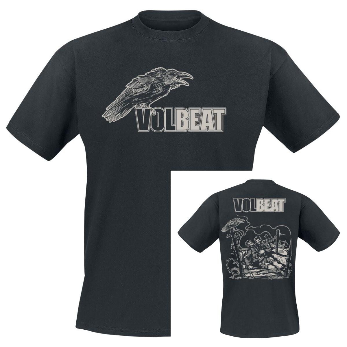 

2026 Summer Volbeat Graphic Cotton Band Shirt Unisex Summer Short Sleeve Fashion Brand Tee Luxury Casual Vintage S