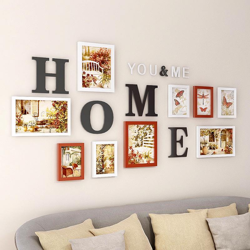 Creative Three-dimensional Text Combination Photo Wall Living Room Bedroom Decoration Photo Frame Personalized Display Painting