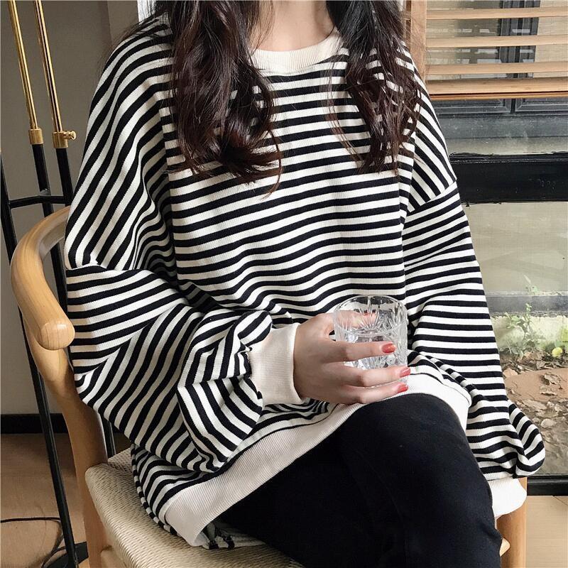 Loose Lantern Sleeve Hoodie Women Spring Autumn Trend Mid Long Top Fashion Thin Jacket