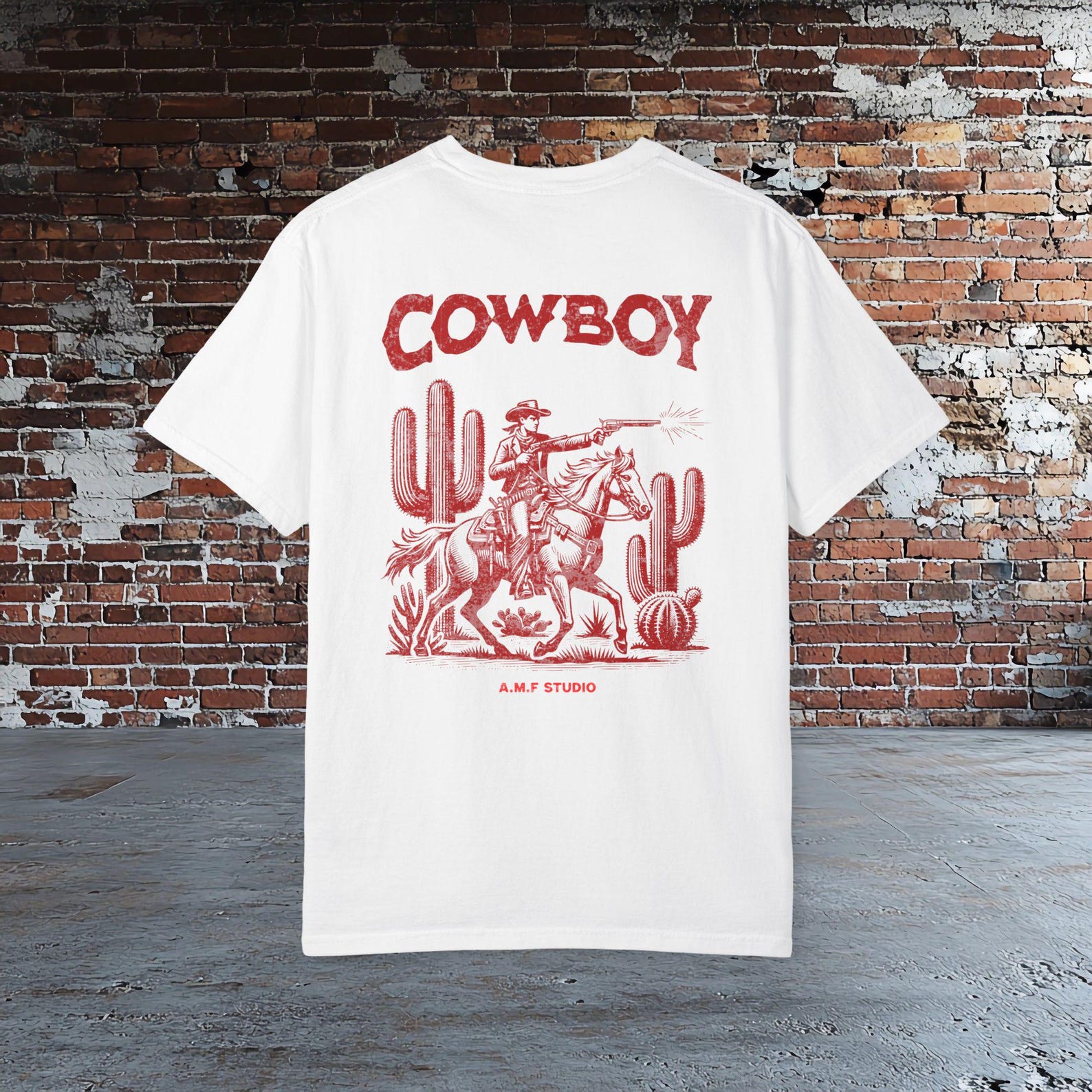 Cowboy Graphic Tee, Western Cowboy Shirt, Vintage Cowboy T shirt, Desert Western Tee, Ranch Style Shirt, Retro Cowboy Outfit, 4XL