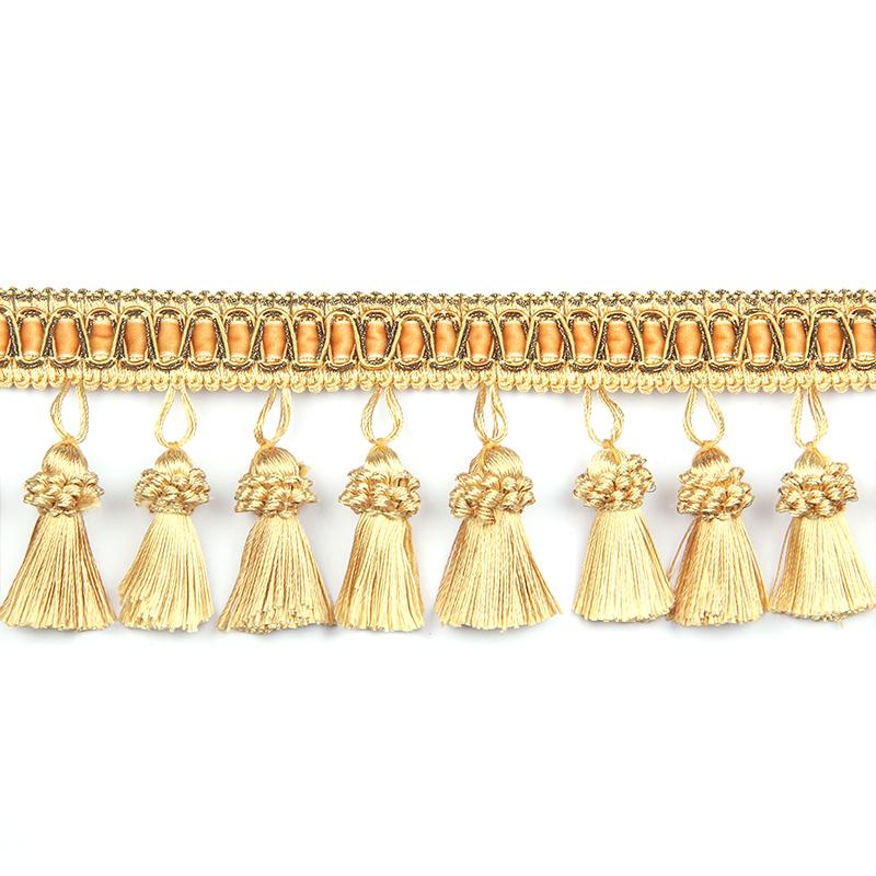 

6 метрів Аксесуари для штор 8 см китиця Бахрома Мереживна обробка DIY Швейна тканина Декор Обрізка Вишивка Поліестерова стрічка Золотисто-блакитна золотий