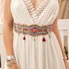 Bohemian Beaded Waist Sash With Handcrafted Shell Embellishments For Women Elegant Fashion