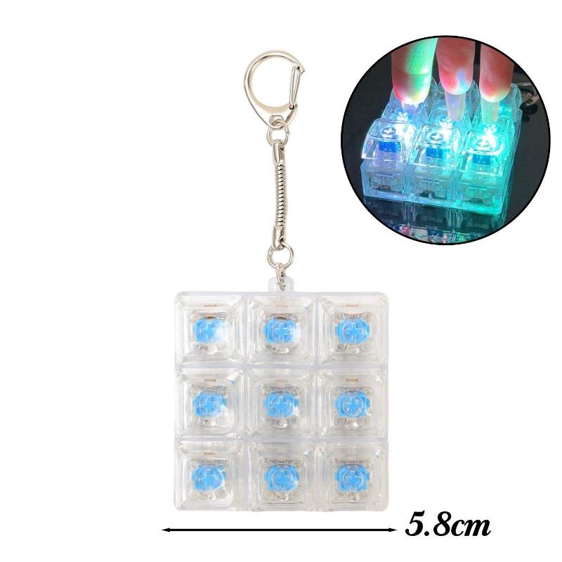 Creative Spherical Keyboard Key Fidget Toy Anti-Anxiety Stress Relief Finger Game for Adults Funny Portable EDC Office Desk Toy