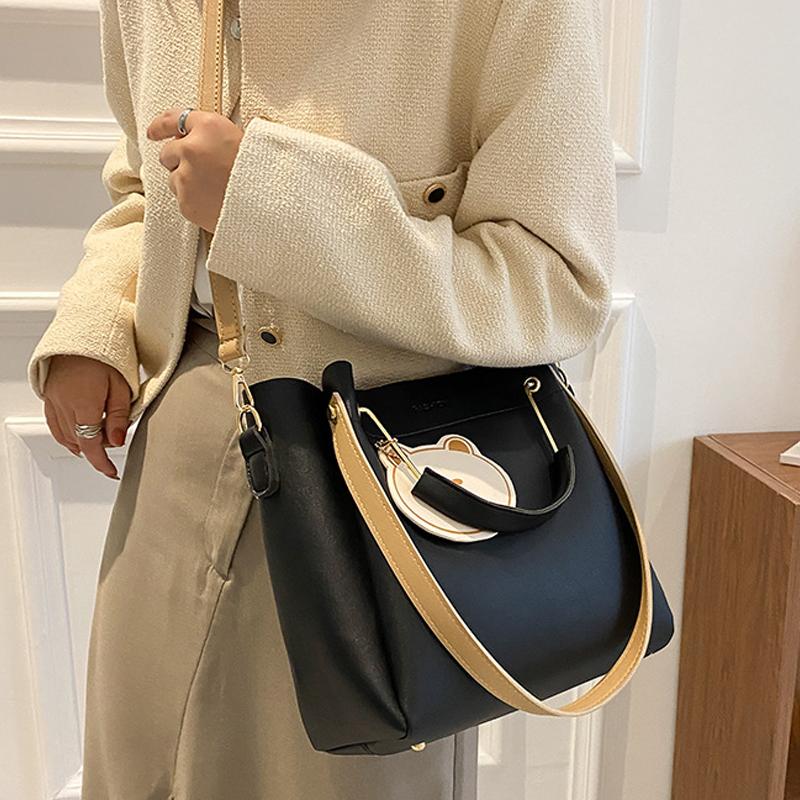 Ladies Designer Handbags Women PU Leather Tote Zipper Shoulder Bags