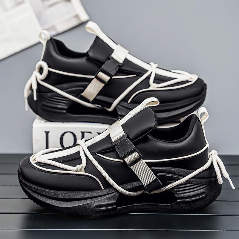 

Leather Coconut Shoes 22 New Spring Platform Daddy Shoes Breathable Sports Leisure Harajuku Style 44