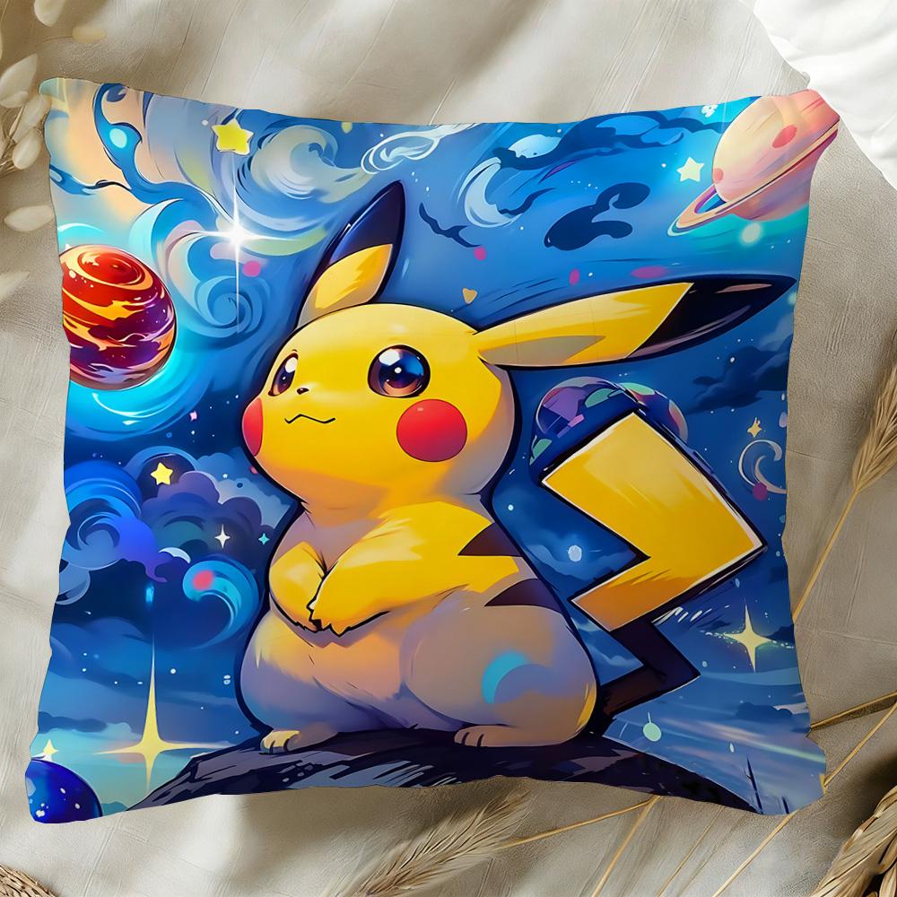 P-Pika Q-Chu Pillow Covers Decorative Cushions For Sofas Home Decor Items Interior Decoration Cushion Cover Room Decorating Sofa