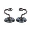 2PCS Metal Curtain Holdback Wall Tie Back Hooks Zinc Alloy Hanger Holder Multi-Purpose Hanging Hook Window Curtain Holder