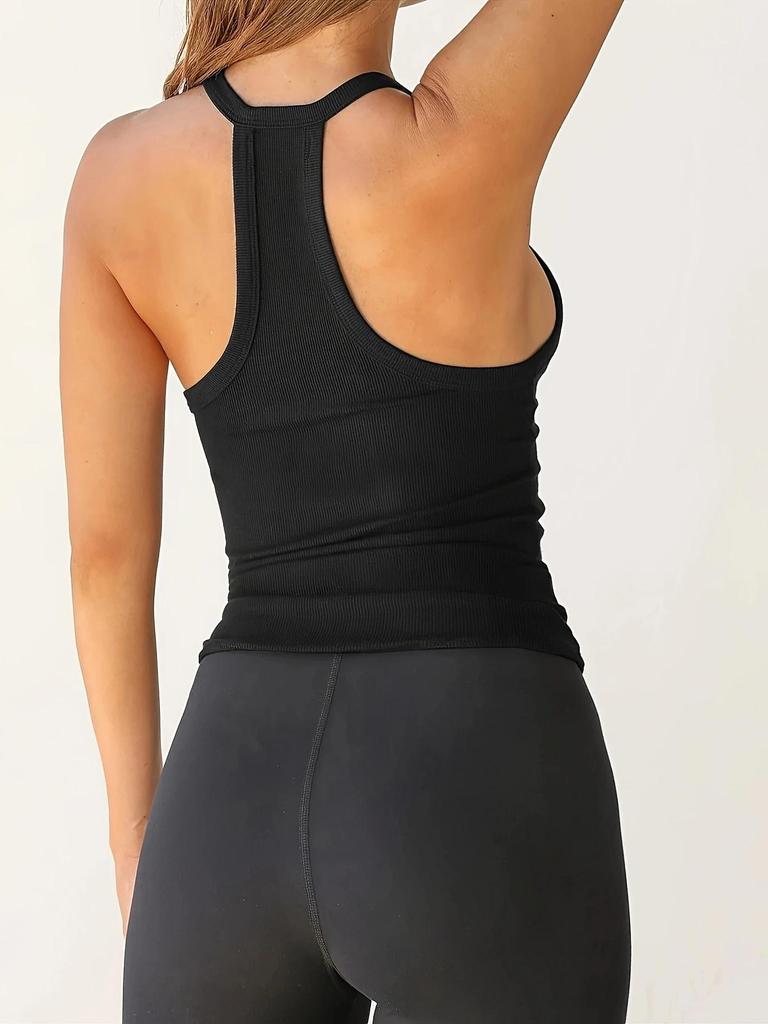 2024 Frühling Europäisches & Amerikanisches Damen Sexy Enganliegendes Gestricktes Westen-Top