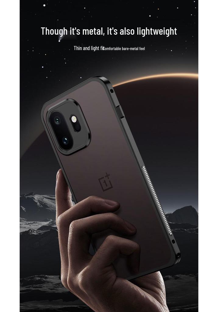 OnePlus 15T Supreme Edition Metal Frame Heat Dissipation Phone Case with Sea Horse Buckle