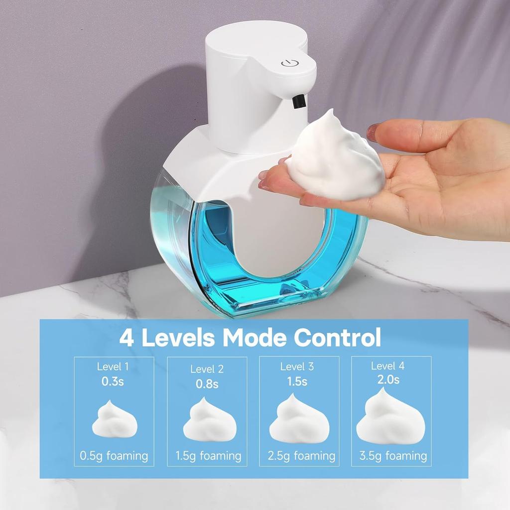 420ML Wall-Mounted 4Levels Adjustable Touchless Automatic Sense Soap Dispenser Intelligent Hand Sanitizer Pump Washing Machine