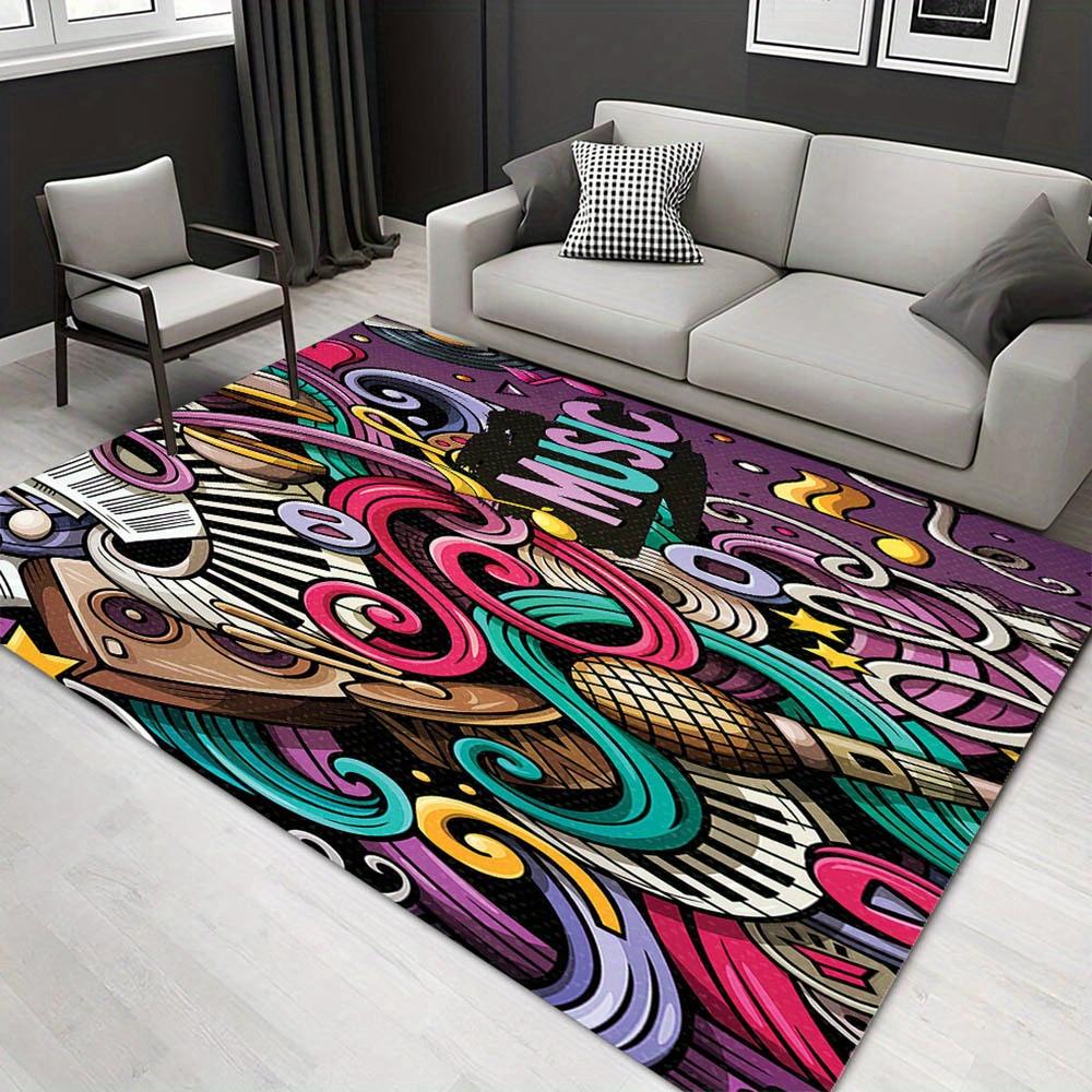 

1pc 22260595670 Pattern Carpet, Area Rug For Living Room Bedroom Room Bed Chair Laundry Entryway Corridor Yard Non-slip Outdoor Camping Rug 60cm by 90cm