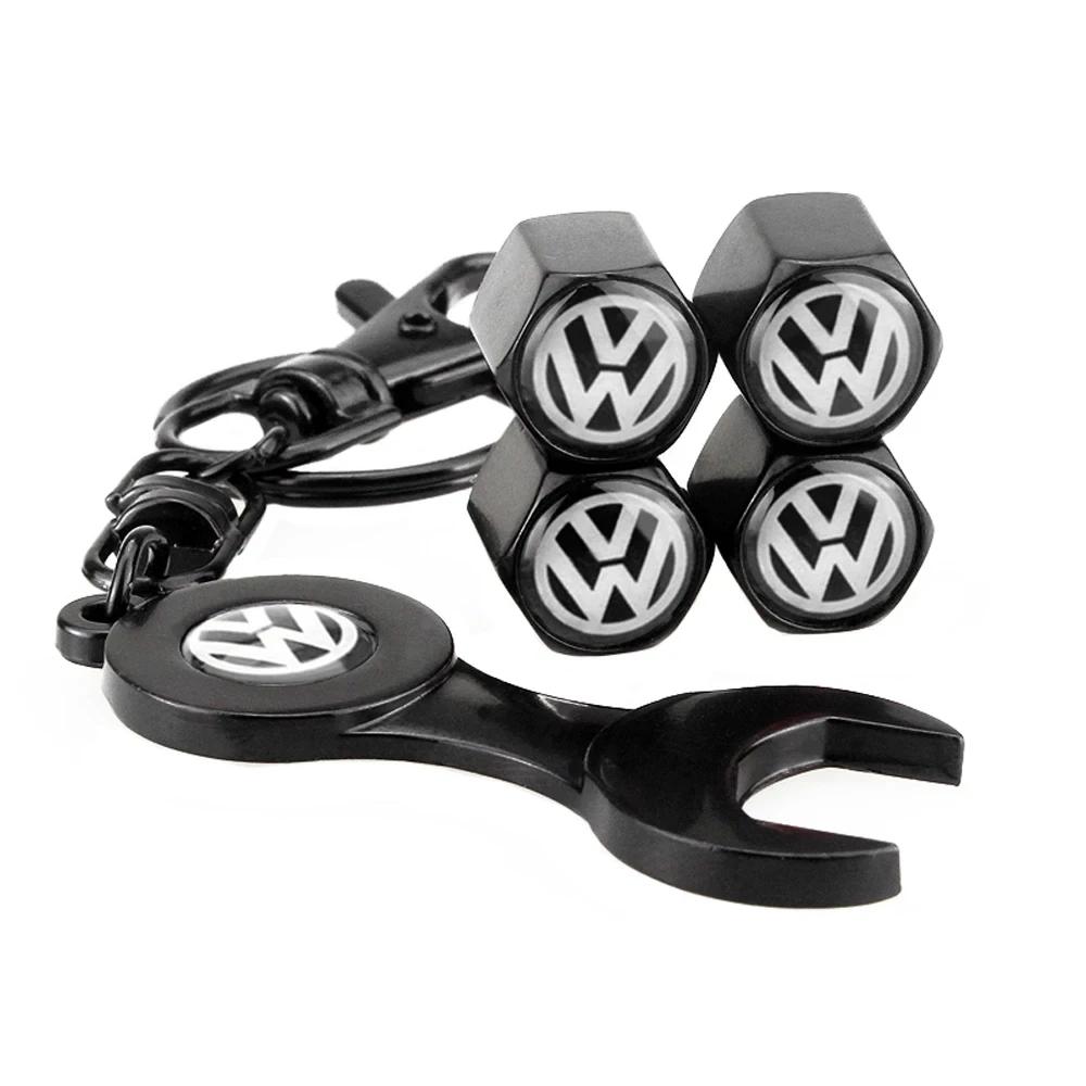 

VW GTI GOLF 2026 Hot For VW VOLKSWAGEN 4PCS Car Wheel Tire Valve Caps Tyre Rim Stem Cover With Wrench for Volkswagen Rline Caddy