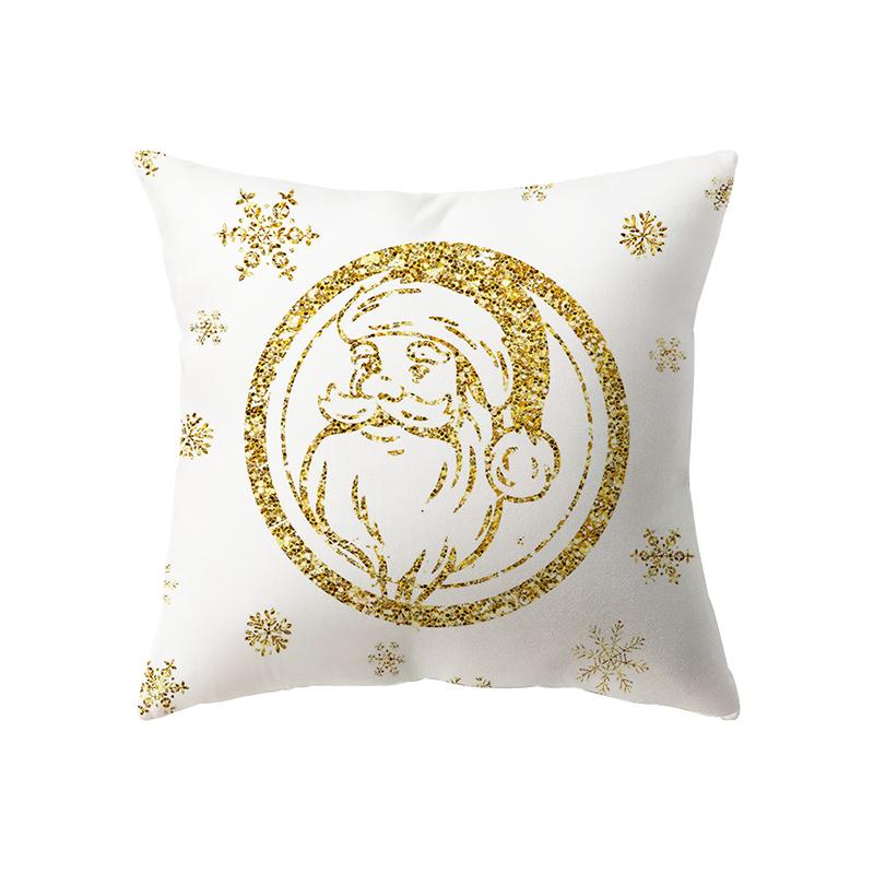 Christmas Theme Christmas Decoration Printing Pattern Cushion Cover Home Living Room Sofa Decoration Pillow Pillow Cover
