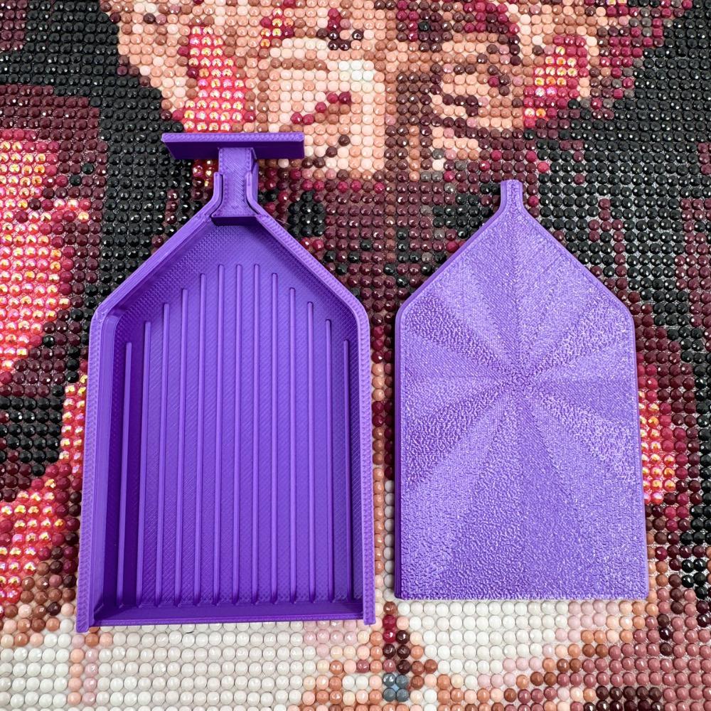 

Сделай сам Алмазная живопись Поднос Большой вместимости Вышивка Бисером Сортировочный Поднос для хранения Тарелки для бисероплетения с Т-образной выдвижной заглушкой фиолетовый