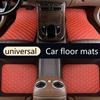 PVC Leather Quilted Car Floor Mats for Right-Hand Drive Vehicles