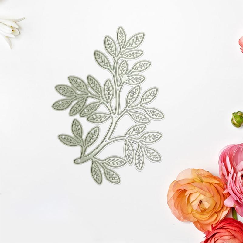 Tree Branch Leaf Cutting Dies Handmade Crafts DIY Scrapbooking Embossing Supplies for Children Kids Girls Boys