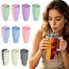 40oz Reusable Tumbler with Silicone Inner Liner, 2-in-1 Drinking Cup for  and Cold Beverages, for Travel, Home, and Outdoor