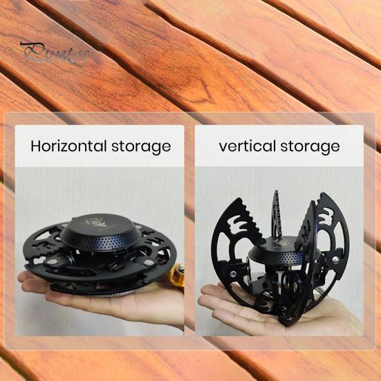 Portable Camping Gas Stove Cooking Burner Windproof 3800W High Power Flame Adjustable Foldable Design Outdoor Backpacking Stove