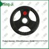 Mingji Rubber-Coated Barbell Plates with 3-Hole Grip (5cm Hole)