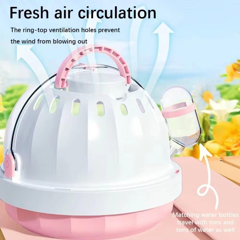 Breathable Guinea Pig Outer Basket Plastic Small Pet Travel Carrier Portable Hamster Carrier Cage