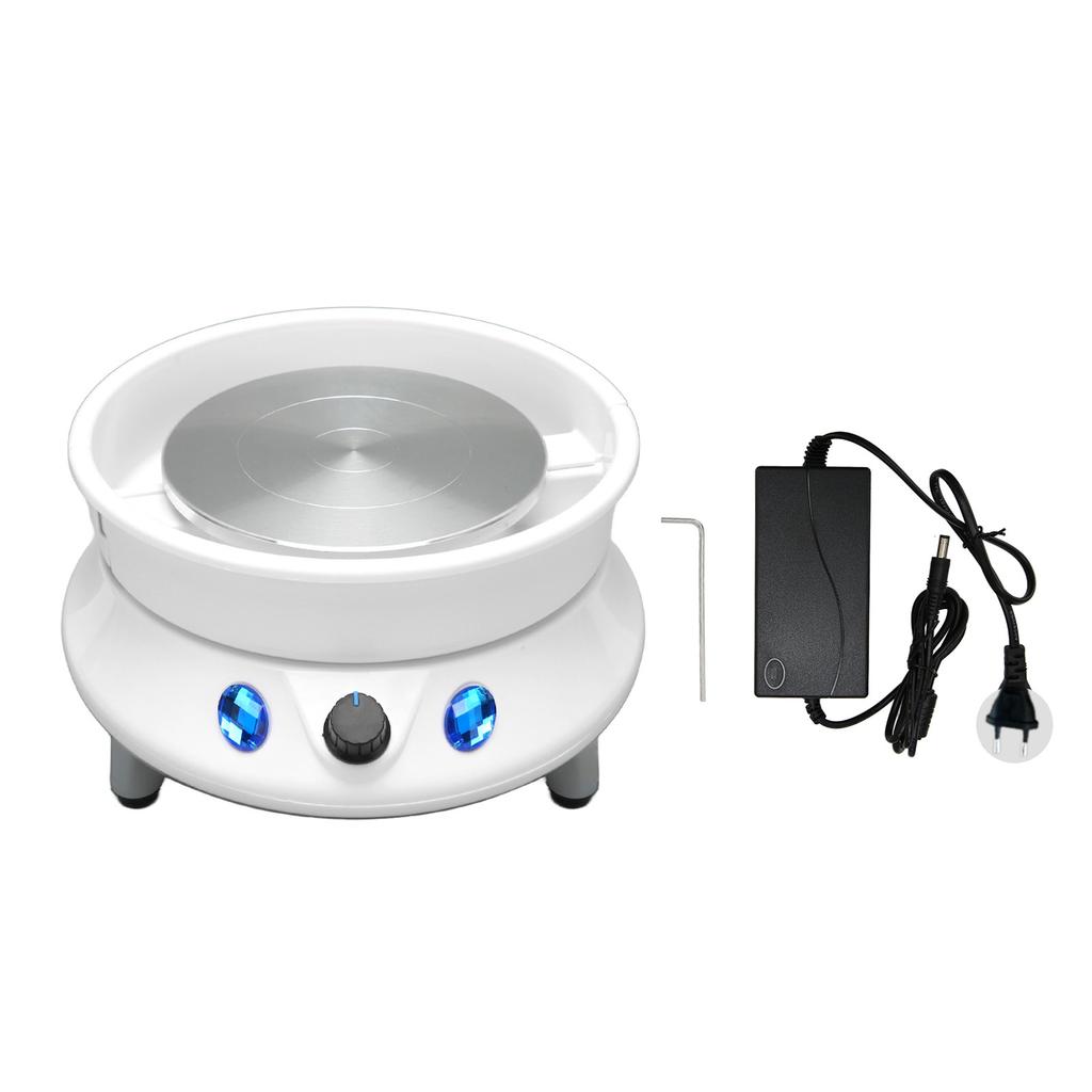 Pottery Wheel 5.9in Turntable 5060Hz 200RPM Detachable Low Noise Stable Pottery Forming Machine
