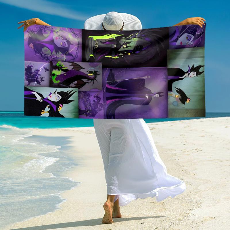 Maleficents Dark Magic Towel Large Quick-Drying Microfiber soft S-Square Pants-s Beach Towel for Travel Fitness Bathing Camping. 0730s151