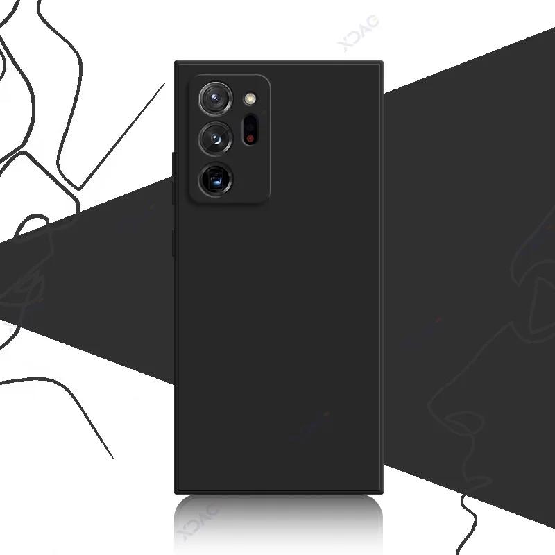 Cute Fashion Cover Cases for Samsung Galaxy Note 9 10 20 Plus Ultra SamsungNote20Ultra 5G 360 Soft Square Liquid Silicone Shield