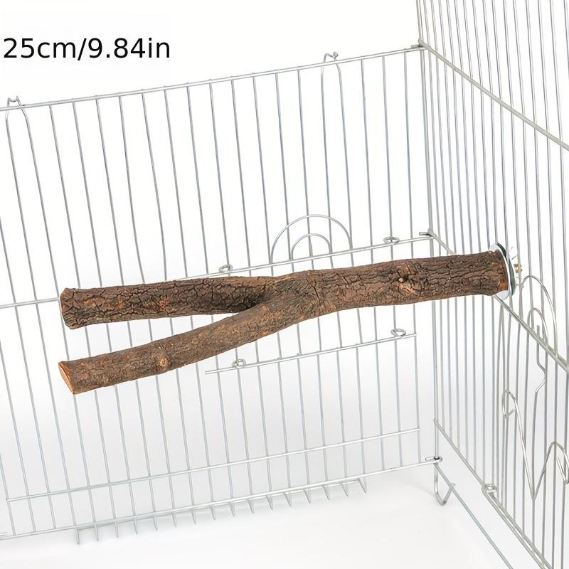 Vogel-Schleif-Massivholzplattform Vogelzubehör Krallenbaum Gabelstation Stange Vogelspielzeug