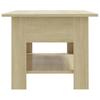  Coffee Table, Sonoma Oak, 102x55x42, Wood-based Material