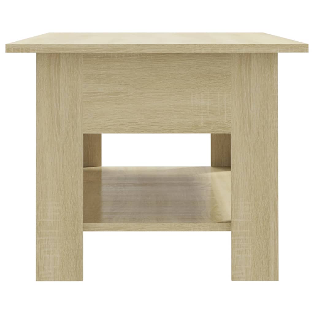  Coffee Table, Sonoma Oak, 102x55x42, Wood-based Material