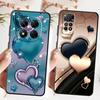 Heart-Shaped Design Case for Xiaomi Redmi Note 7 8 9S 10S 11s 9 10 11 12 Pro 12s 13 14 Pro Plus Black Soft Phone Cover