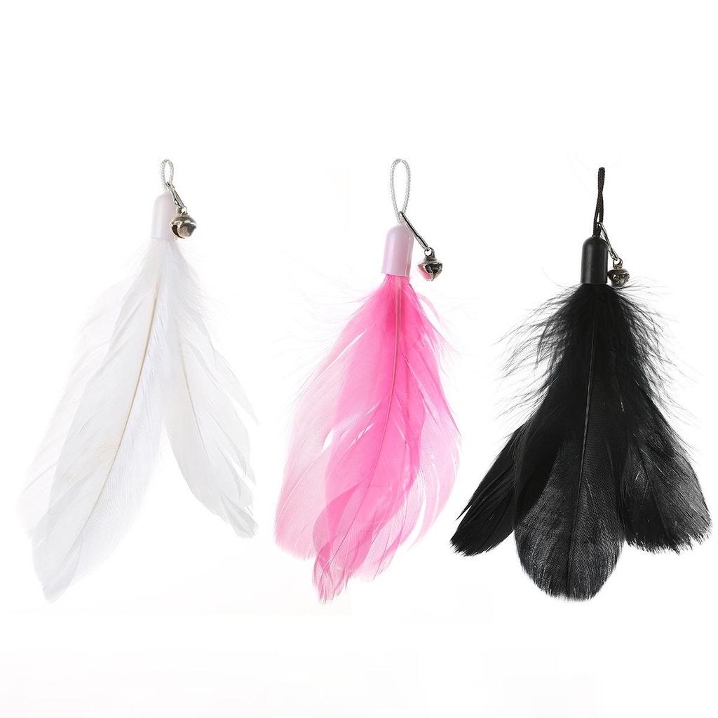 Katzenangel mit starkem Saugfuß, Feder und Glöckchen zur Selbstbeschäftigung und gegen Langeweile.