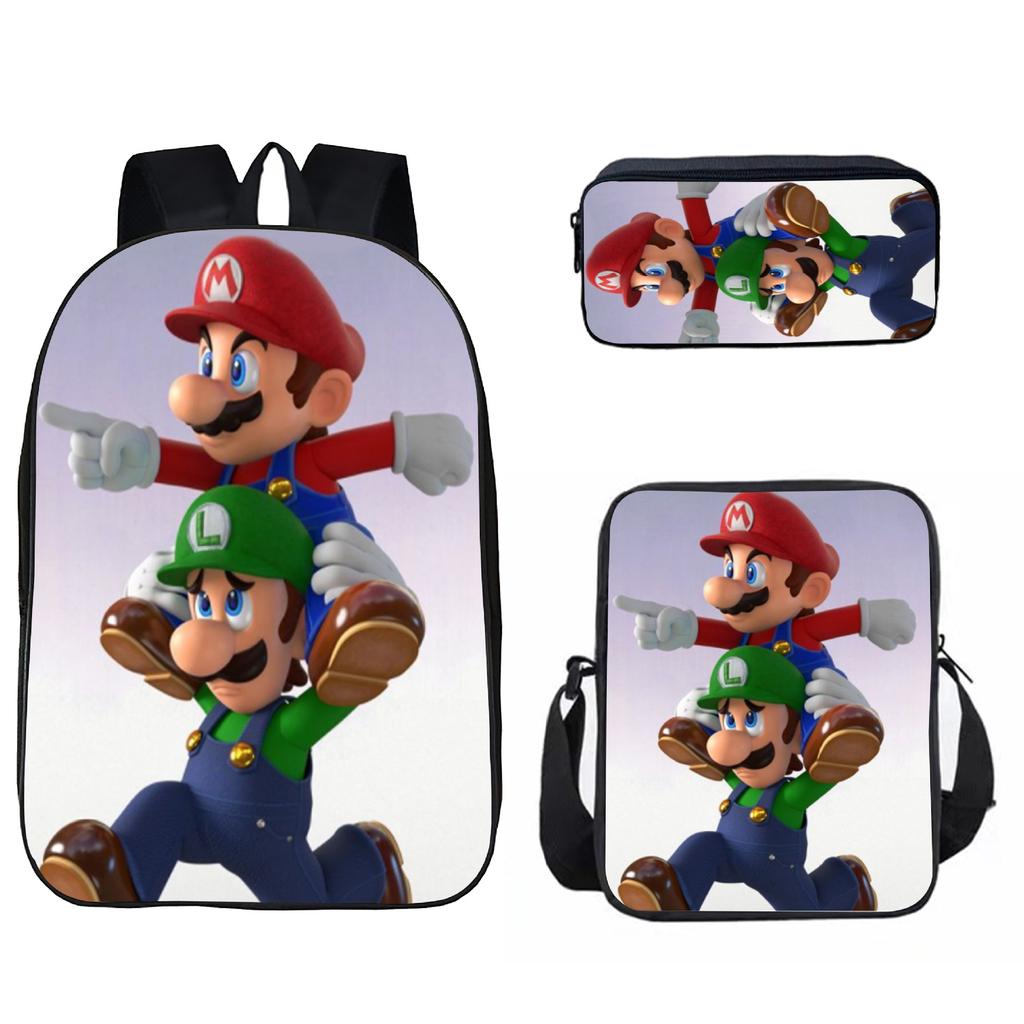 Mario, Primary And Secondary School Schoolbag, Children'S Backpack, Cartoon Satchel.
