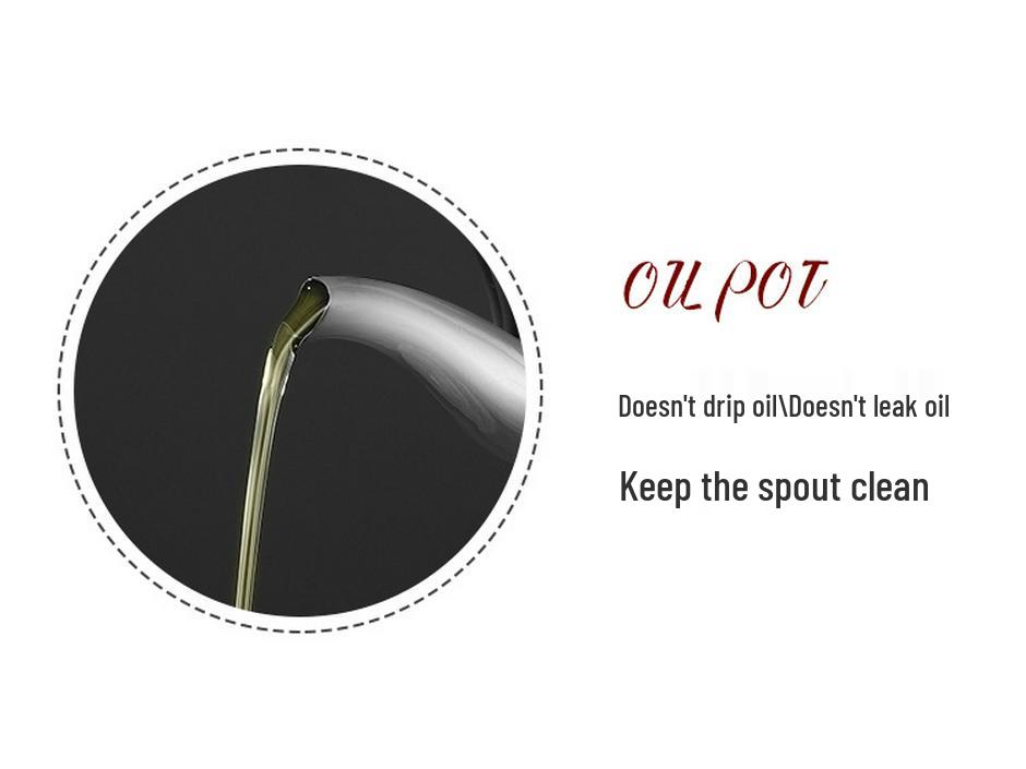 Leak-Proof Stainless Steel Oil Storage Pot with Filter