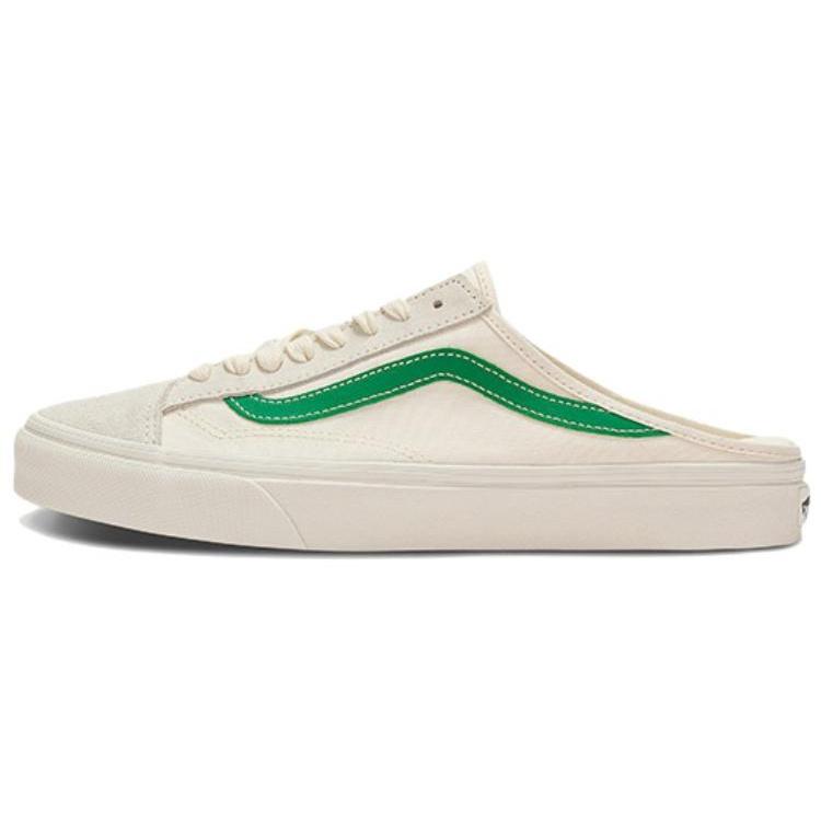 Vans Style 36 Mule Low Tops Casual Skateboarding Shoes Unisex White Green Men s VN0A7Q5YRFX EU 36