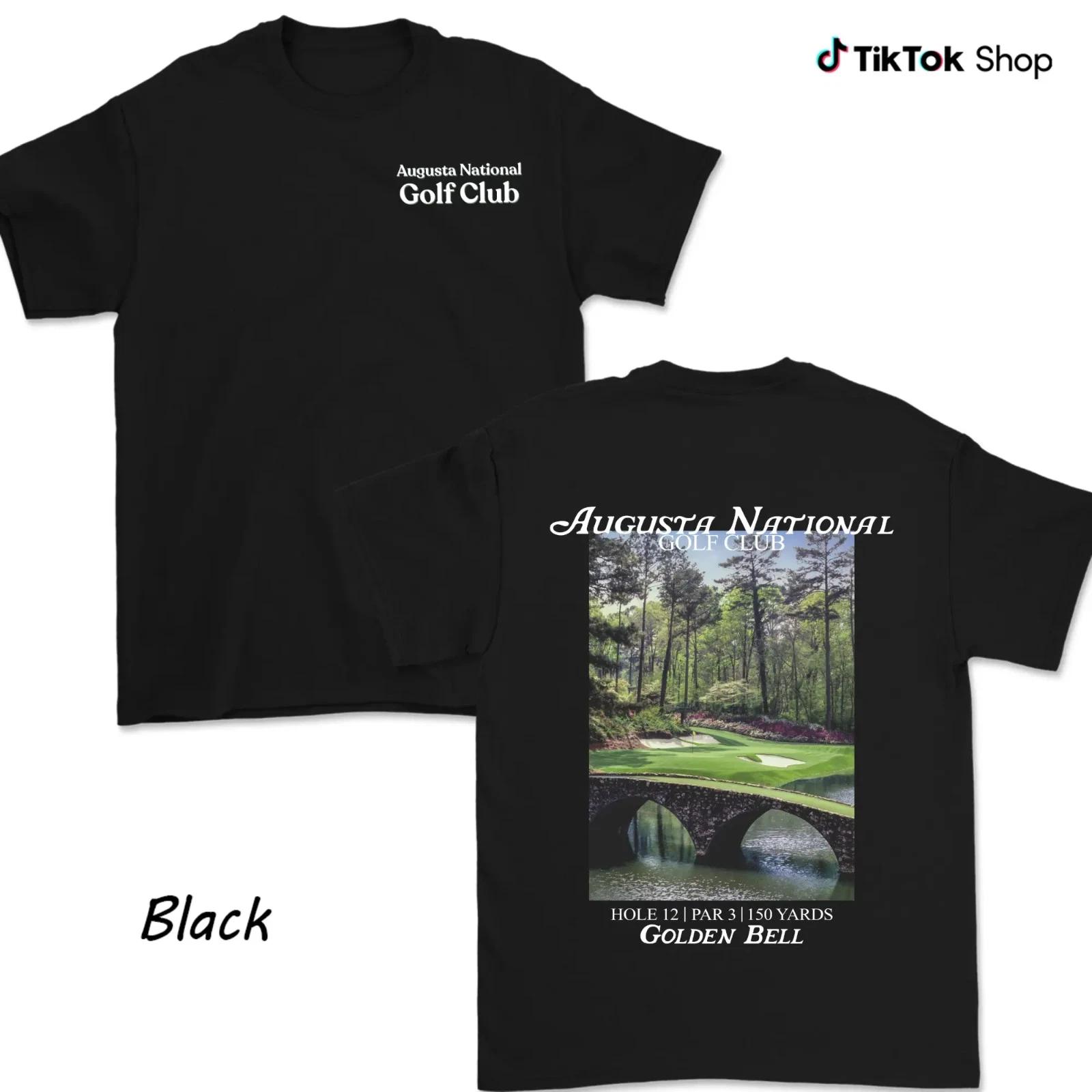 Augusta National Golf Club Shirt For Men For Women, Hole 12 Golden Bell Design XL