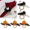 2026 Halloween Serviettenhalter Kürbiskopf Ring mit Horror Augapfel Dekoration Idee für Hotel Tischdekor Restaurant Geschenk