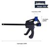 Two-Way Quick-Release Woodworking F-Clamp, Nylon Trigger Type for Board Fixing