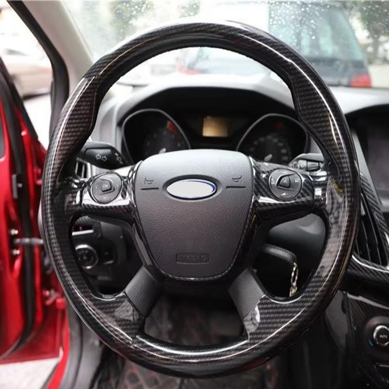 RHD For Ford Focus MK3 2012  ABS Carbon Fiber interior Decoration Accessories door amrest window rise gear  A/C control panle