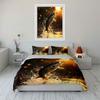 Fishing Theme Decorative Set Canvas Soft Comfortable Duvet Cover Bedding Set Included 1*Duvet Cover & 2*Pillowcases, Gift