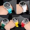 Für Casio Farmhouse Oak Uhr GA2100/GA2110/GA-B2100 Modifiziertes Transparentes Gehäuse Silikonuhr mit Gummi-Kette Set Zubehör