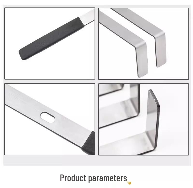 Stainless Steel Shelf Stocking Ruler for Beverages & Snacks